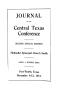 Journal/Magazine/Newsletter: Journal of the Central Texas Conference, Second Annual Session, Metho…