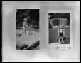 Photograph: Vee Perini Playing With Doll in Backyard; Vee Perini in Backyard