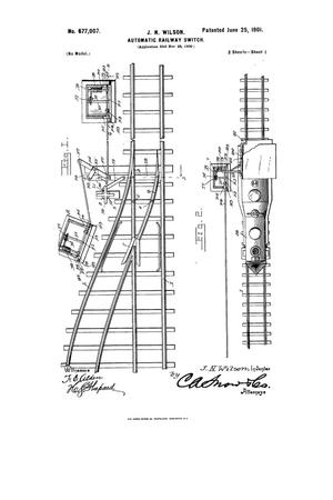 Primary view of object titled 'Automatic Railway-Switch.'.