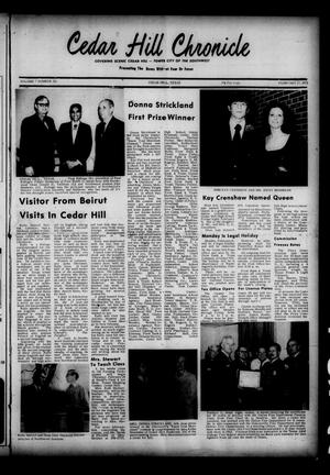 Primary view of Cedar Hill Chronicle (Cedar Hill, Tex.), Vol. 7, No. 25, Ed. 1 Thursday, February 17, 1972