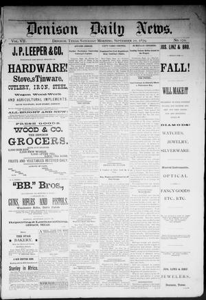 Primary view of Denison Daily News. (Denison, Tex.), Vol. 7, No. 170, Ed. 1 Saturday, September 20, 1879