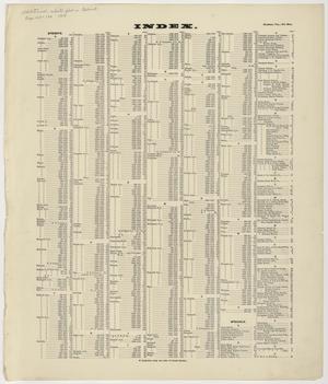 Primary view of Houston 1907, Volume One - Index