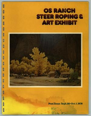 OS Ranch Steer Roping & Art Exhibit, September 30 - October 1, 1978