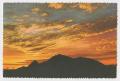 Postcard: [Postcard of Sunset Behind Camelback Mountain]