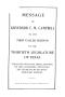 Book: Message of Governor T.M. Campbell to the first called session of the …