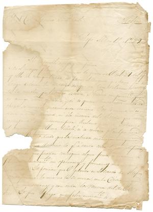 Primary view of [Letter from Santa Anna to Zavala, March 10, 1829]