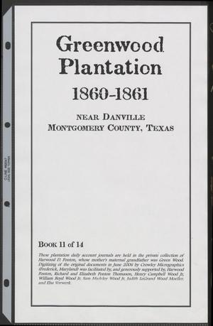 [Greenwood Plantation Accounts: 1860-1861]