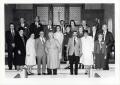 Photograph: [Nineteen People in the Chancel of St. Paul Lutheran Church]