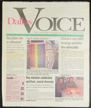 Primary view of Dallas Voice (Dallas, Tex.), Vol. 13, No. 34, Ed. 1 Friday, December 20, 1996