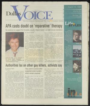 Primary view of Dallas Voice (Dallas, Tex.), Vol. 14, No. 16, Ed. 1 Friday, August 15, 1997