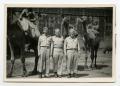 Photograph: [Photograph of Soldiers and Camels]