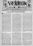 Newspaper: Věstník (West, Tex.), Vol. 24, No. 4, Ed. 1 Wednesday, December 4, 19…