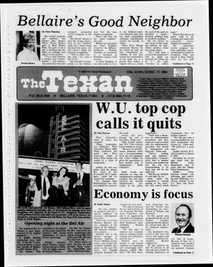 The Texan (Bellaire, Tex.), Vol. 34, No. 15, Ed. 1 Wednesday, December 17, 1986