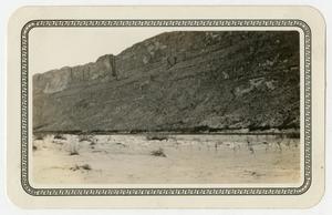 [Photograph of a Large Rock Cliff Near Johnson's Ranch]