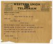 Text: [Telegram from Selden Mooney to Henry Clay, Jr., July 30, 1917]