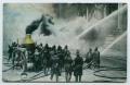 Postcard: [Postcard of Fire FIghters Extinguishing a Fire]