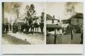 Postcard: [Postcard with Two Photos of House Fires from L. H. Woods]
