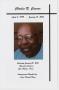 Pamphlet: [Funeral Program for Charles R. Cannon, January 25, 2014]