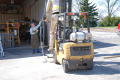 Photograph: [Assembling a Statue with a Forklift #3]