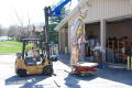 Photograph: [Assembling a Statue with a Forklift #5]