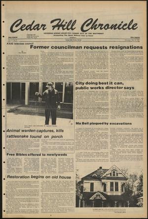 Cedar Hill Chronicle (Cedar Hill, Tex.), Vol. 17, No. 37, Ed. 1 Thursday, May 28, 1981