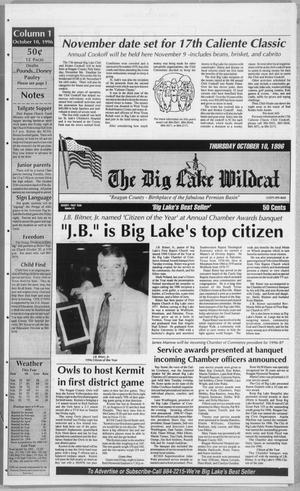 The Big Lake Wildcat (Big Lake, Tex.), Vol. SEVENTY FIRST YEAR, No. 41, Ed. 1 Thursday, October 10, 1996