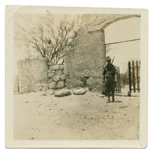 [Photograph of Soldier Standing Guard]