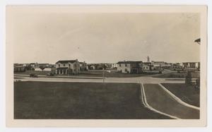 [Photograph of Randolph Field from the Cadet Barracks]