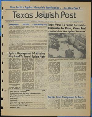 Primary view of Texas Jewish Post (Fort Worth, Tex.), Vol. 40, No. 1, Ed. 1 Thursday, January 2, 1986