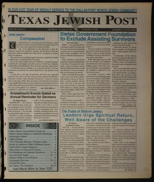 Primary view of Texas Jewish Post (Fort Worth, Tex.), Vol. 51, No. 45, Ed. 1 Thursday, November 6, 1997