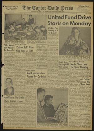 Primary view of The Taylor Daily Press (Taylor, Tex.), Vol. 47, No. 280, Ed. 1 Sunday, November 13, 1960
