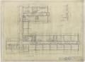 Technical Drawing: High School Building, Pecos, Texas: Floor Plan