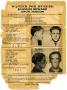 Legal Document: [Clyde Champion Barrow and Marvin Barrow Wanted Poster, 1933 - Joplin…