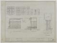 Technical Drawing: Ward School Building, Ranger, Texas: Half Elevation of Stage