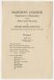 Pamphlet: [McMurry College Department of Expression Recital Program]