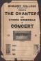 Poster: [McMurry College Chanters Concert Poster]
