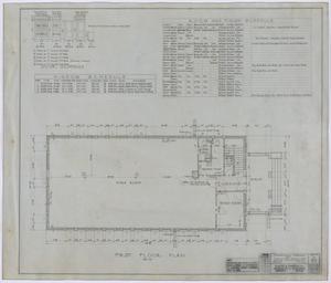 Primary view of Abilene State Hospital Employee Dormitory, Abilene, Texas: First Floor Layout