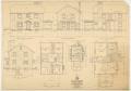 Technical Drawing: National Builder, Texas: A Seven-Room Stucco House, Elevations