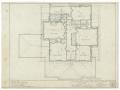 Technical Drawing: Bacon Residence, Abilene, Texas: Second Floor Plan