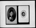 Photograph: [A photograph of Lizzie Lamar George and a photograph of Ezekial Geor…
