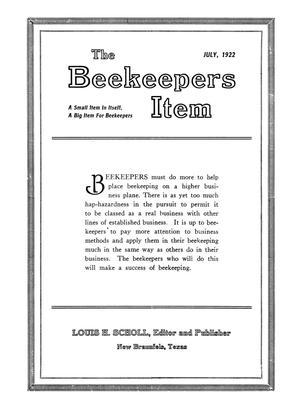 The Beekeeper's Item, Volume 6, Number 7, July 1922