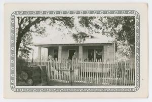 [Photograph of a Front View of Harry Lloyd Desmond's Home]