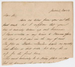 [Letter from Daniel Webster Kempner to Isaac Herbert Kempner, November 13, 1898]