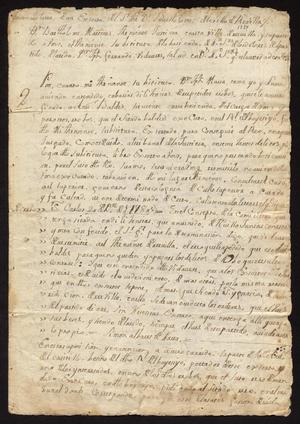 Primary view of [Correspondence Between Bartolomé Martínez and Joseph Fernando Vidaurre]
