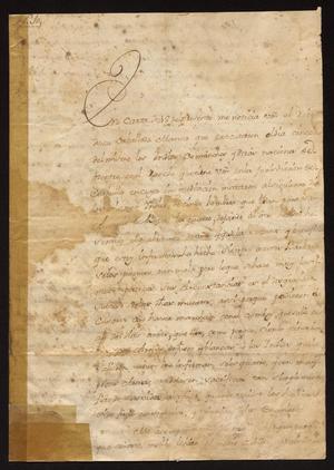 Primary view of [Correspondence between Vicente González de Santianés and Tomás Sánchez de la Barrera]