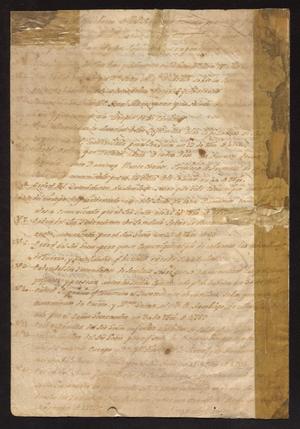 Primary view of [Copy of the Original Inventory of Documents Sent to Chief Official in Laredo]