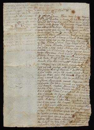 Primary view of [Request from Joseph González to the Governor]