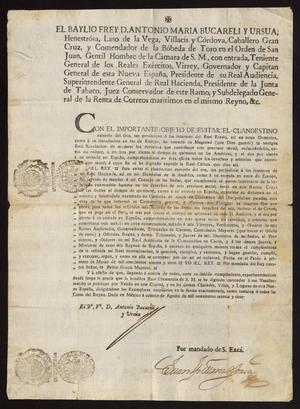 Primary view of [Royal Decree Promulgated by Viceroy Don Antonio María Bucareli y Ursúa]
