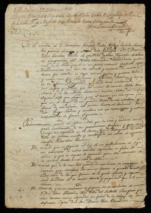 Primary view of [Last Will and Testament for Maria Petra Sánchez]