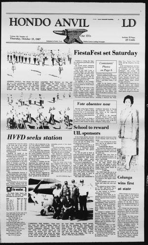 Hondo Anvil Herald (Hondo, Tex.), Vol. 101, No. 42, Ed. 1 Thursday, October 15, 1987